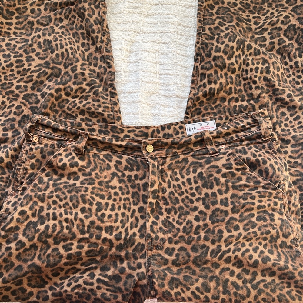 GAP Animal Print Carpenter pants - Brown and Black